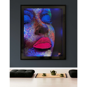 Quadro LADY MOUTH Luminicente Recarregável